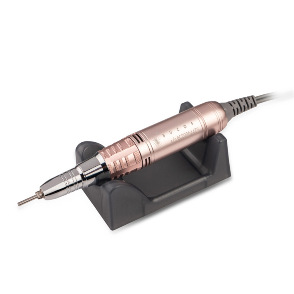 Фрезер для манікюру Bucos Nail Drill X1 Pro (65W/40000 обертів), світло-рожевий  Фото 4 