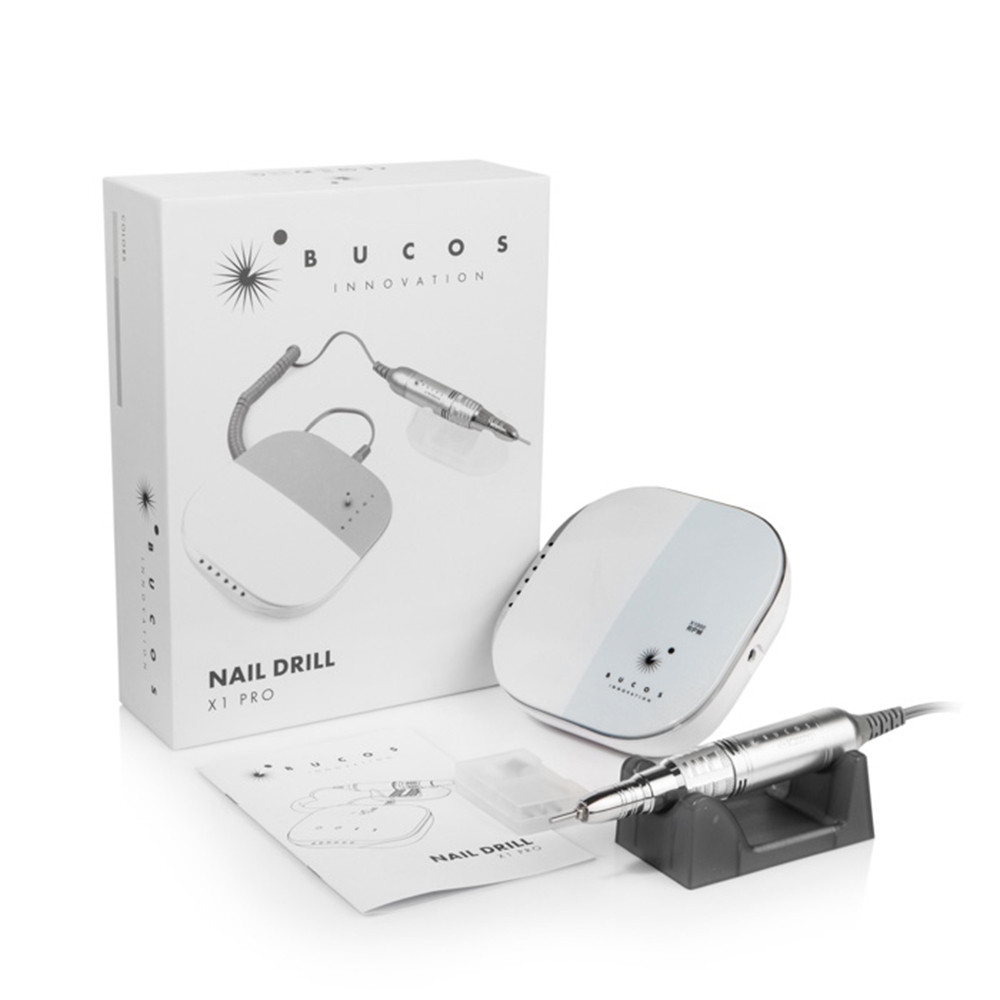 Фрезер для манікюру Bucos Nail Drill X1 Pro (65W/40000 обертів), світло-блакитний Фото 6