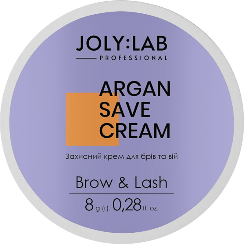 Захисний аргановий крем для брів та вій Argan Save Cream Joly:Lab, 10 г  Фото 3 