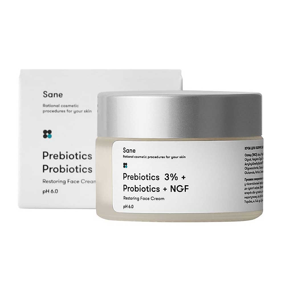 Крем для лица с пробиотиками Sane, 30 мл на beauty-prof.com Крем для лица с пробиотиками Sane, 30 мл