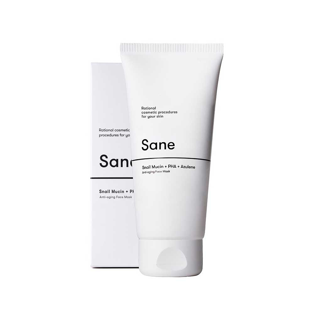 Маска для лица с муцином улитки Sane, 100 мл