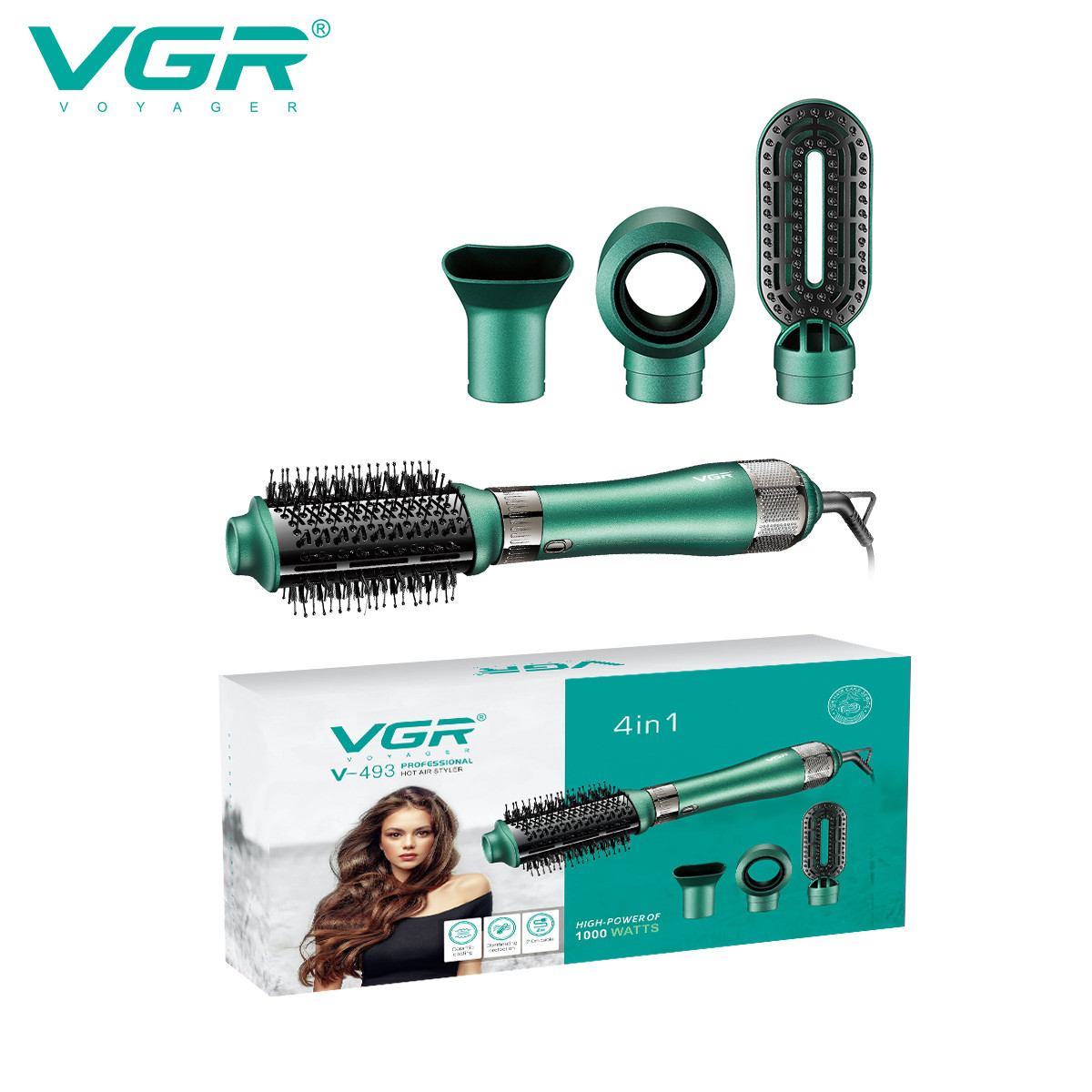 Фен-стайлер 4 в 1 V-493 VGR Фото 2