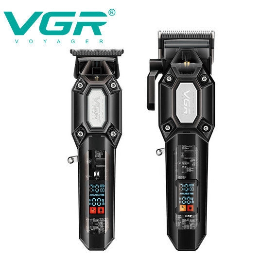 Набор 2 в 1 машинка+триммер (10 насадок) V-600&900 BLACK VGR