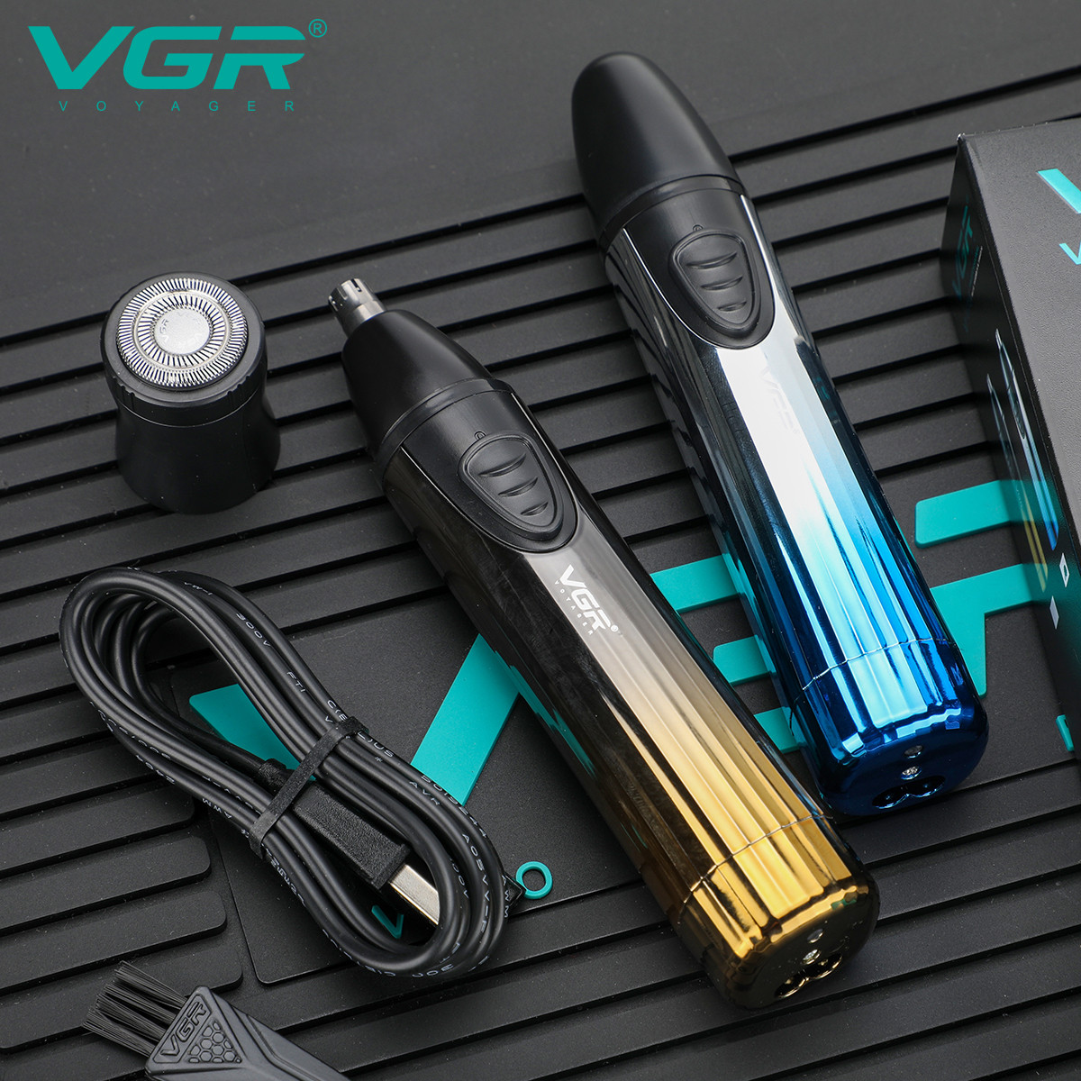 Тример для стрижки 2 в 1 BLUE V-619 VGR  Фото 3 