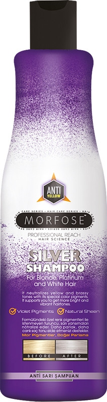 Шампунь антижелтый Silver Morfose, 500 мл