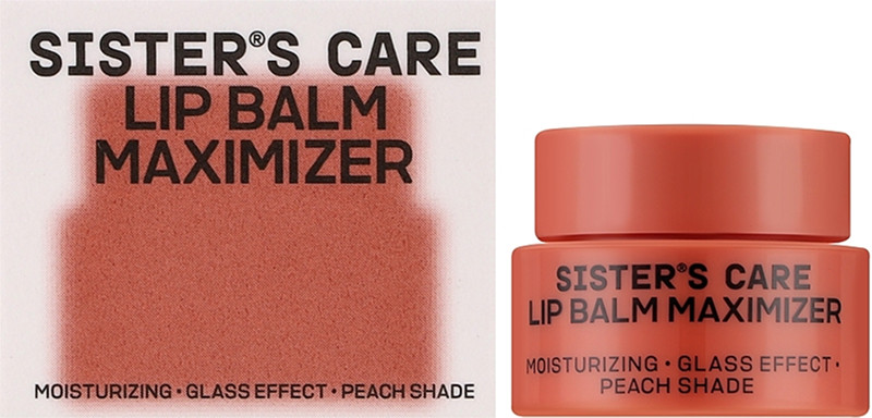 Бальзам для губ Lip Balm maximizer Peach Color Sister's Aroma, 4 г  Фото 2 
