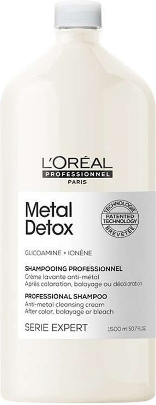 Шампунь очищає після фарбування або освітлення Metal Detox 1500 мл L'Oreal Professionnel Paris