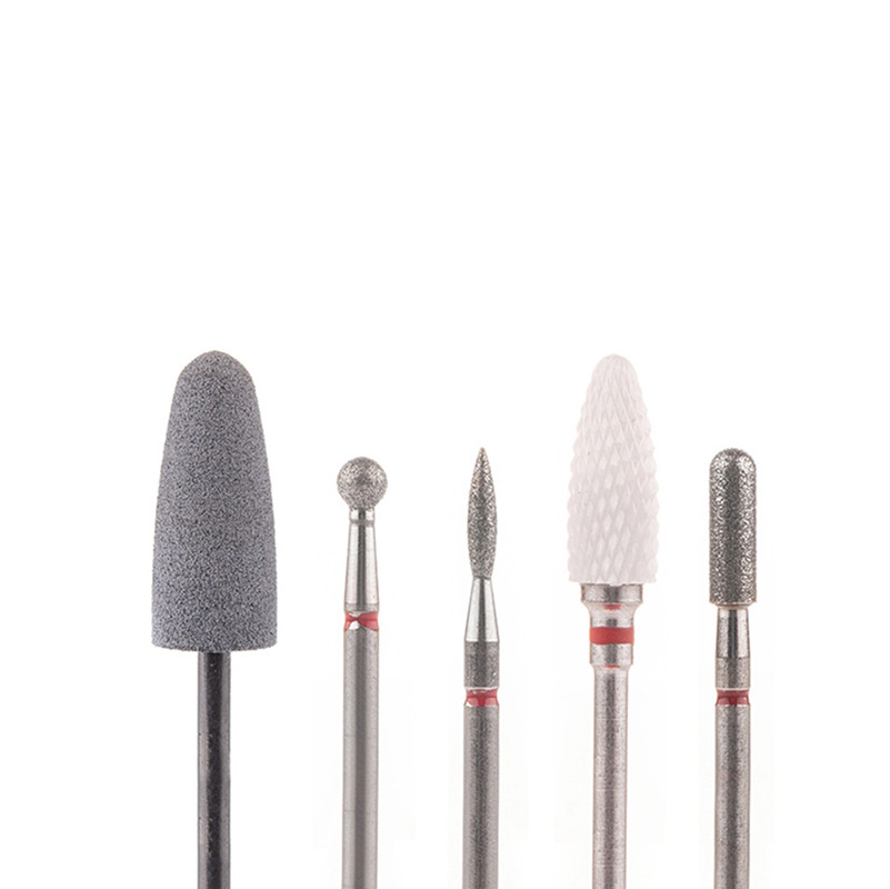 Набор фрез стартовый для тонкой кутикулы 5шт. SET 5 RED NailPro