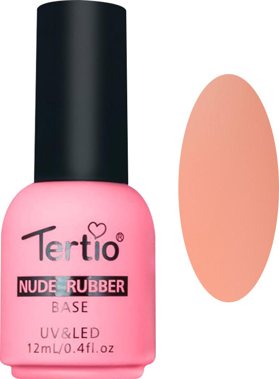 Основа нюдовая под гель-лак каучуковая Nude Rubber Вase №4 Tertio, 12 мл