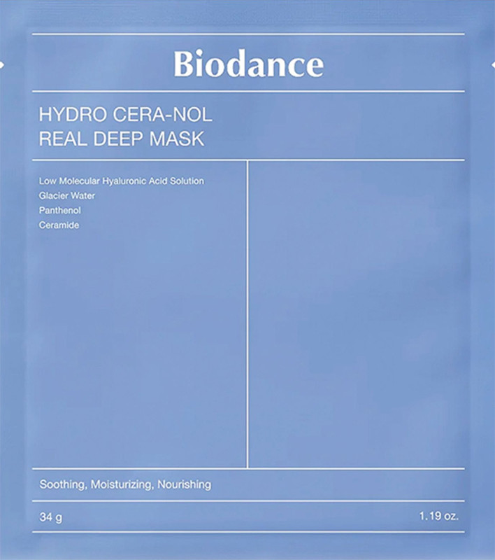Маска гидрогелевая ночная с керамидами и пантенолом Biodance Hydro Cera-Nol Real Deep Mask, 1 шт