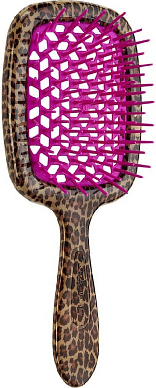 Щетка Superbrush леопард с фуксией Janeke