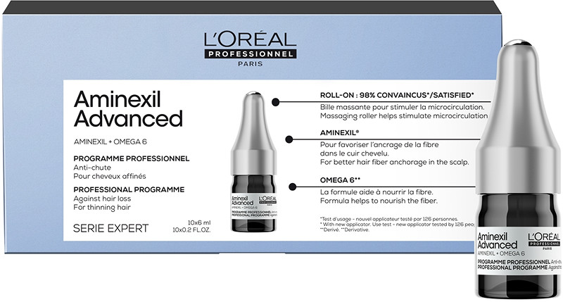 Професійний засіб проти випадіння волосся Expert Aminexil Advanced L’Oreal Professionnel, 10 x 6 мл