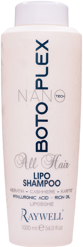 Шампунь для увлажнения и восстановления волос Botoplex Nano Tech Lipo Shampoo Raywell, 1000 мл