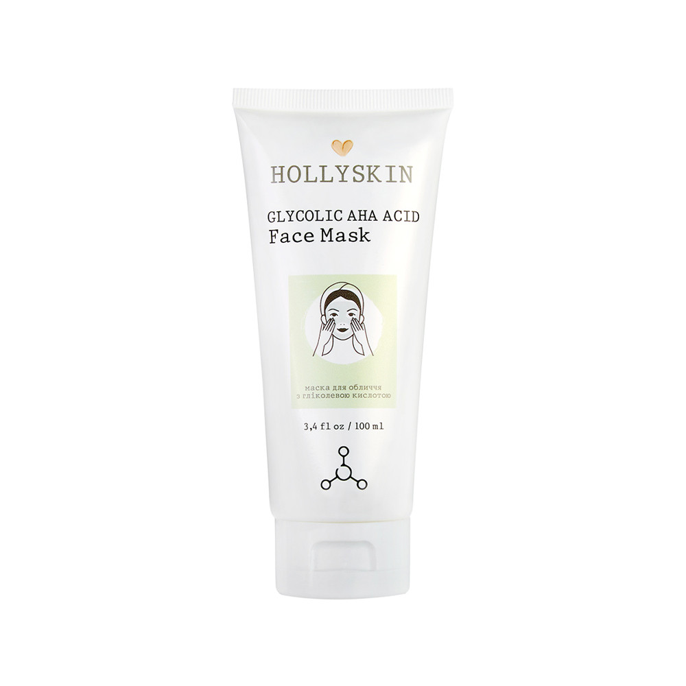 Маска для лица Glycolic AHA Acid Face Mask HOLLYSKIN, 100 мл