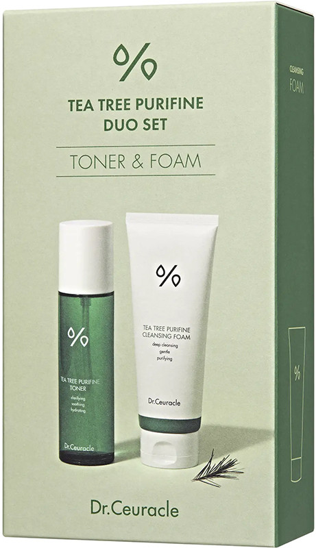 Набор средств с чайным деревом (тонер + пенка) Dr.Ceuracle Tea Tree Purifine Duo Set, 100+150 мл