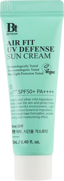 Солнцезащитный крем с центеллой мини Benton Air Fit UV defense Sun Cream SPF50+/PA++++, 12 мл