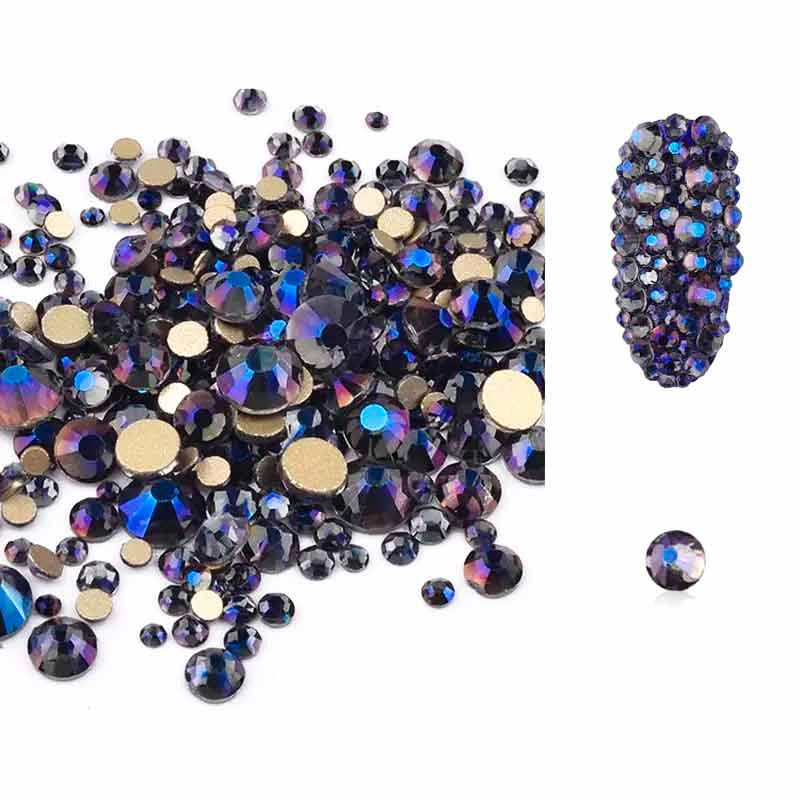 Стразы Swarovski SS3,4,5,6,8,10 Mix Purple Velvet, 1400 шт