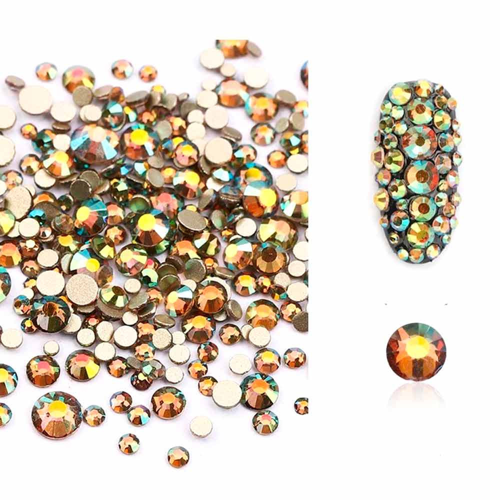 Стразы Swarovski SS3,4,5,6,8,10, Mix Ghost Light, 1400 шт