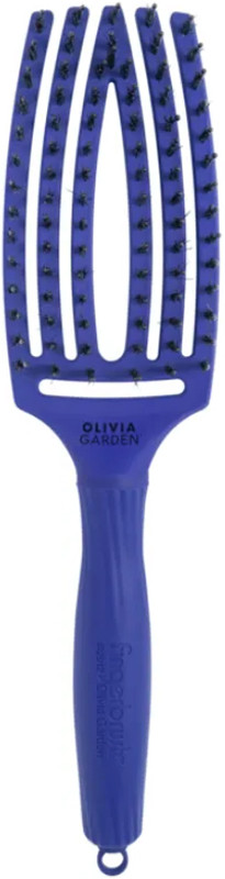 Щетка Finger Brush Care Iconic Boar&Nylon Blue Jeans Olivia Garden