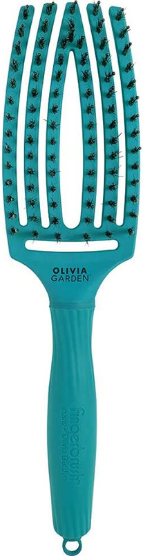 Щетка Finger Brush Care Iconic Boar&Nylon Blue Lagoon Olivia Garden 