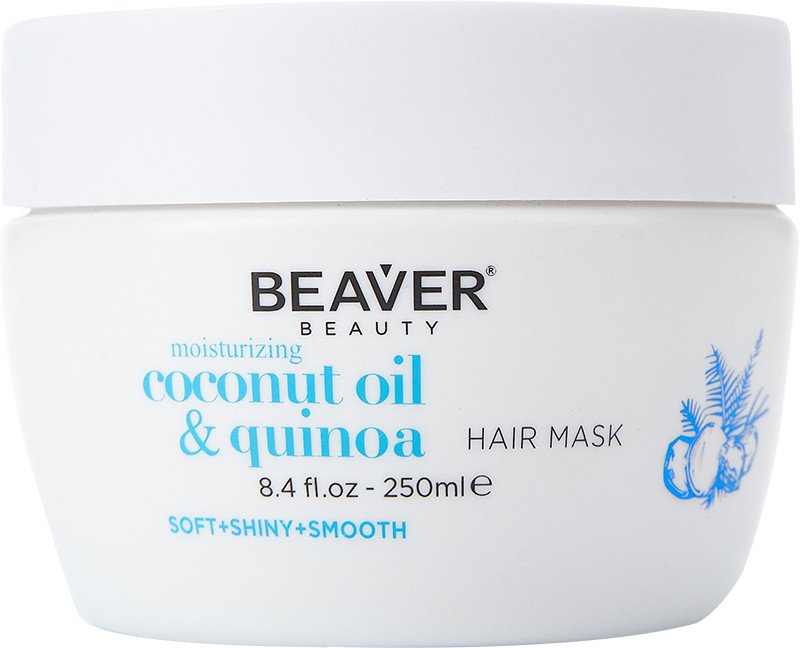 Увлажняющая маска для сухих и пористых волос с кокосовым маслом Beaver, 250 мл