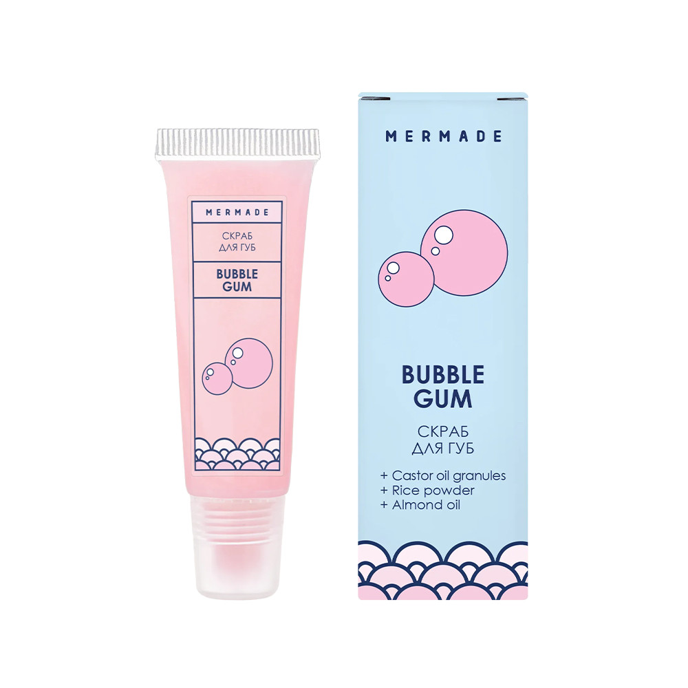 Скраб для губ с рисовой пудрой MERMADE Bubble Gum, 10 г  Фото 2 
