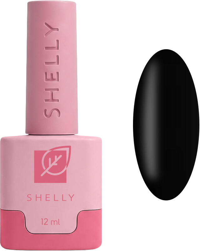 Гель-лак 02 Ultra Black Shelly, 12 мл