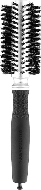 Браш термо для волос ESSENTIAL BLOWOUT Soft Boar Bristles Silver Olivia Garden 25 мм
