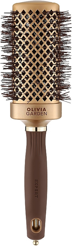 Брашинг термо EXPERT BLOWOUT STRAIGHT Wavy Bristle Gold&Brown Olivia Garden 50 мм