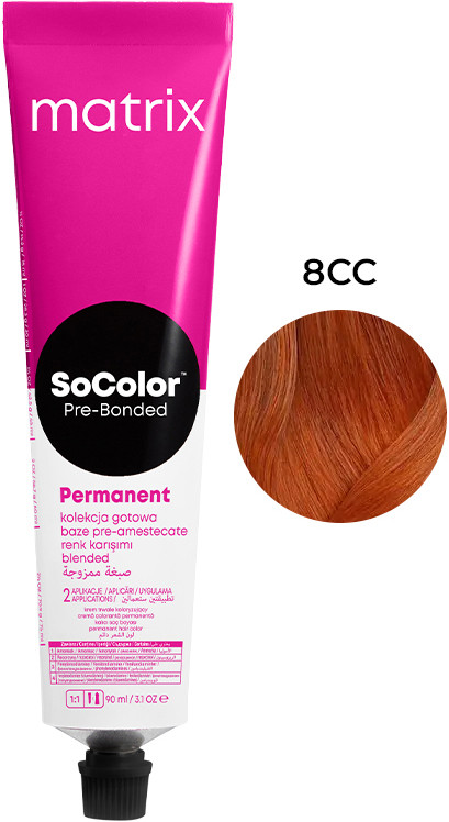 Крем-краска для волос PRE Bonded Socolor.beauty 8CC Matrix, 90 мл