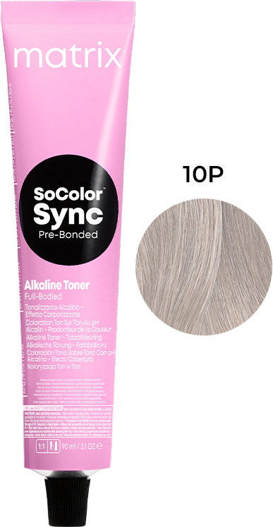 Краска для волос тонер тон в тон PRE Bonded Socolor Sync 10P Matrix, 90 мл