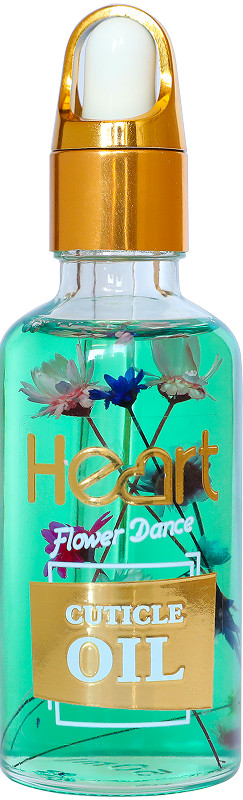 Олія квіткова для кутикул Exotic Kiwi (Зелена) Heart, 50 мл
