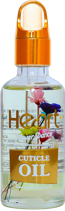 Олія квіткова для кутикул Sweet Almond (Миндаль прозора) Heart, 50 мл
