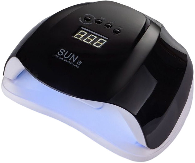 Лампа LED/UV SUN X гибридная (с дисплеем) черная, 54 Вт
