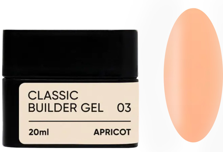 Класичний білдер-гель для моделювання 03 Classic Builder Gel Jerden Proff, 20 мл