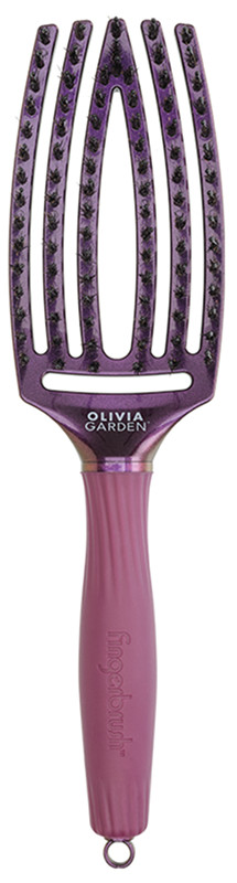 Щетка Finger Brush Boar&Nylon Violet Amethyst M Olivia Garden