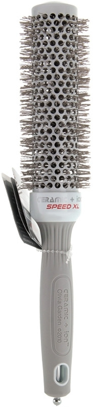 Брашинг термо для волосся EXPERT BLOWOUT SPEED Wavy Bristles White&Grey Olivia Garden 35мм