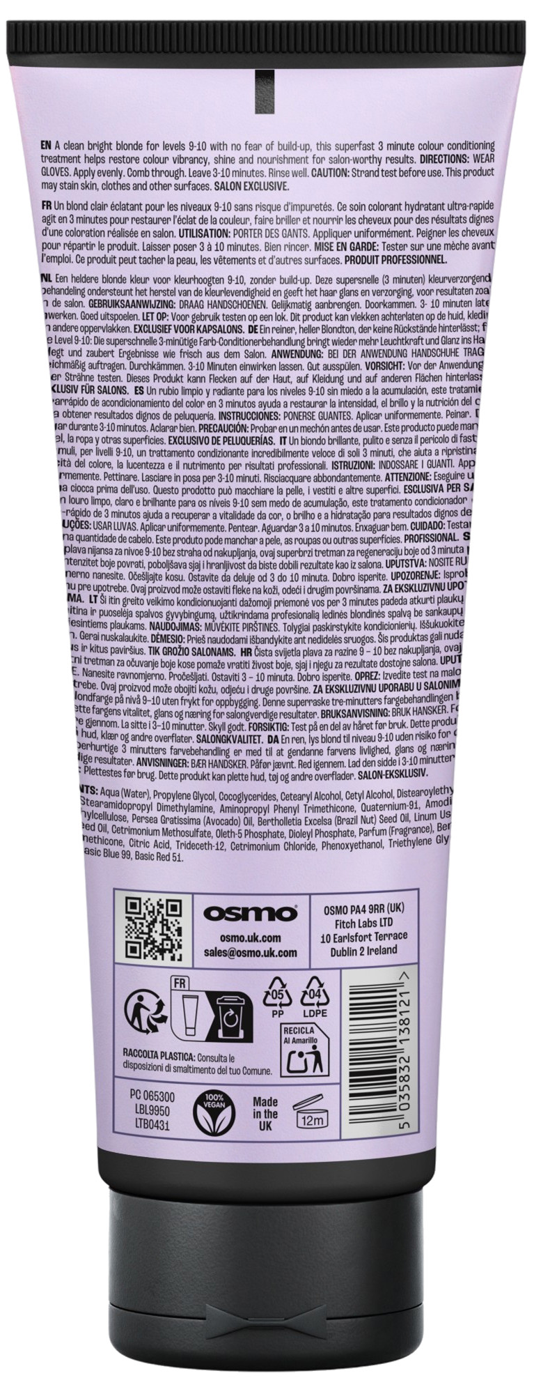 Маска тонуюча для волосся Pearl Blonde Osmo, 225 мл на beauty-prof.com Фото 2 Маска тонуюча для волосся Pearl Blonde Osmo, 225 мл Фото 2