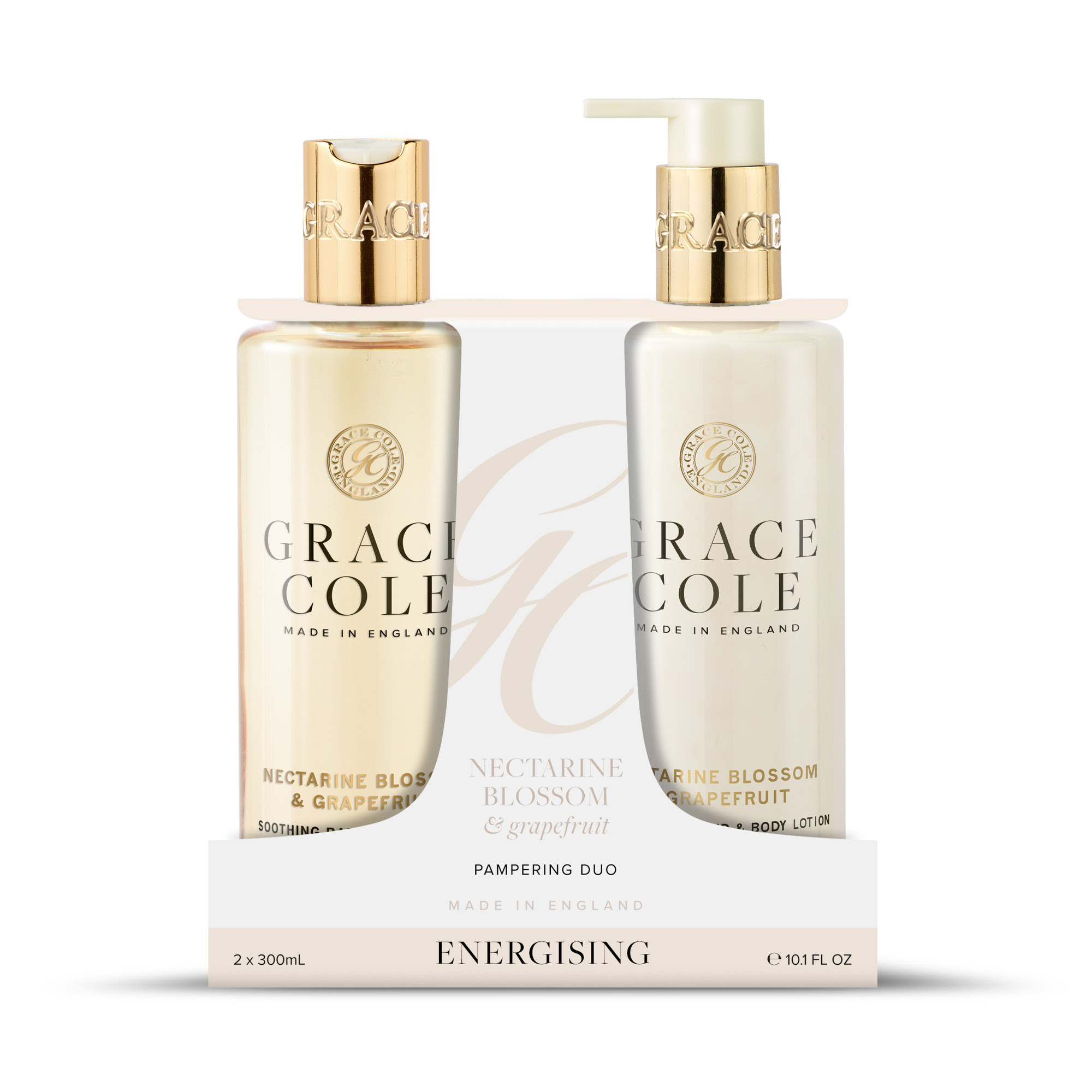 Набор для тела Nectarine Blossom & Grapefruit Duo Grace Cole, (300мл/300мл)