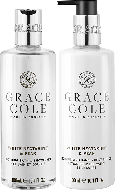 Набор для тела White Nectarine & Pear Duo Grace Cole, (300мл/300мл) Фото 2