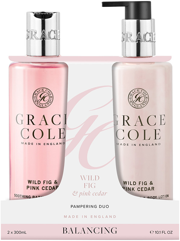 Набор для тела Wild Fig & Pink Cedar Duo Grace Cole, (300мл/300мл)