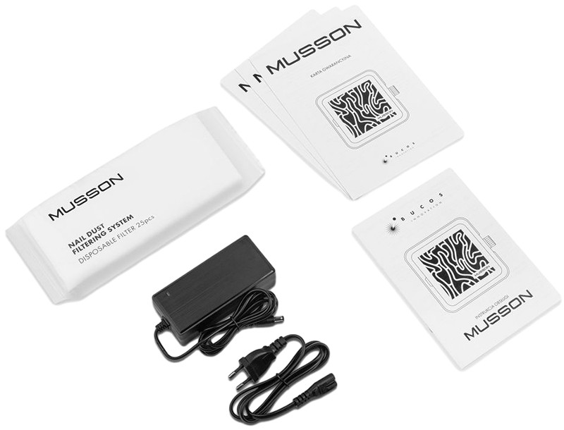 Вытяжка для маникюра и педикюра MUSSON X2 GRAPHITE на 72 вт. Фото 6