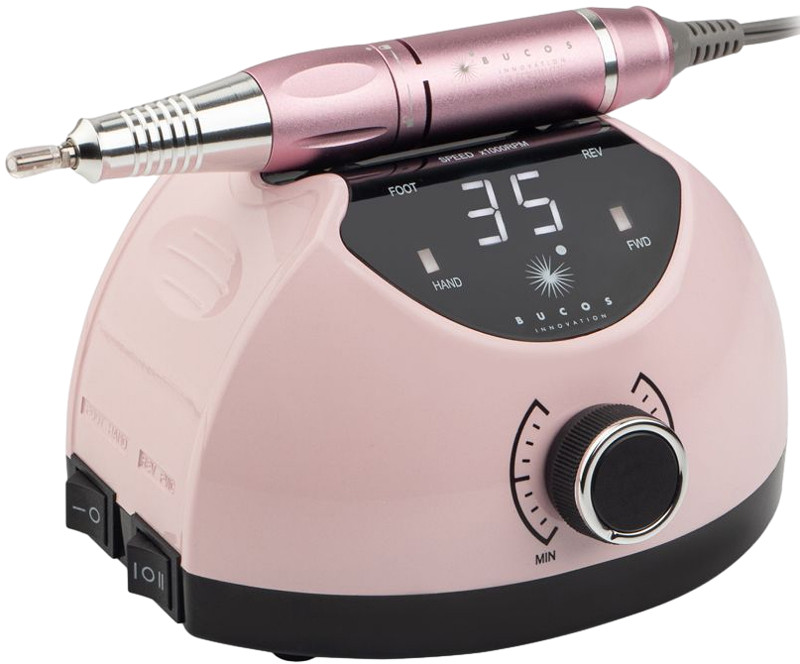 Фрезер для маникюра 65W 35000 об. BUCOS Nail Drill X4 PRO SMOOTH PINK