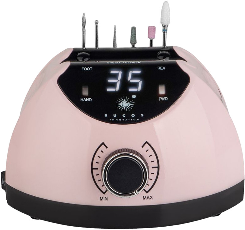 Фрезер для манікюру 65W 35000 об. BUCOS Nail Drill X4 PRO SMOOTH PINK на beauty-prof.com Фото 3 Фрезер для манікюру 65W 35000 об. BUCOS Nail Drill X4 PRO SMOOTH PINK Фото 3