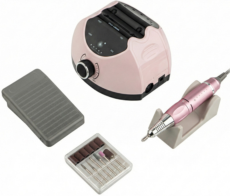 Фрезер для манікюру 65W 35000 об. BUCOS Nail Drill X4 PRO SMOOTH PINK на beauty-prof.com Фото 7 Фрезер для манікюру 65W 35000 об. BUCOS Nail Drill X4 PRO SMOOTH PINK Фото 7
