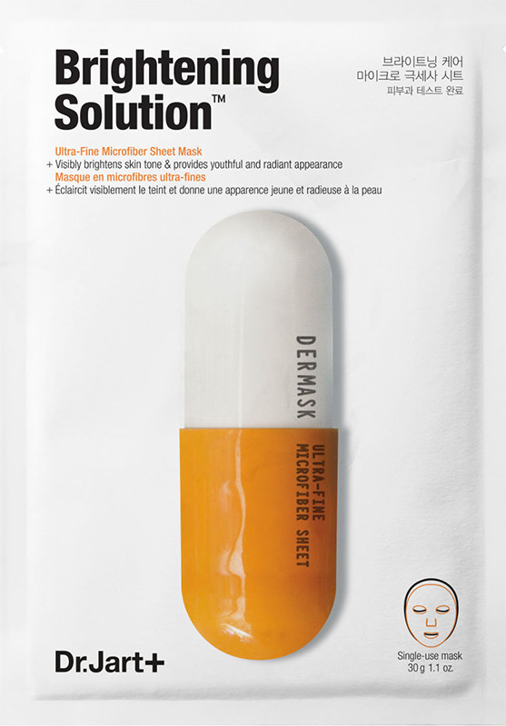 Маска для лица осветляющая Dermask Micro Jet Brightening Solution Dr. Jart+ , 30 гр