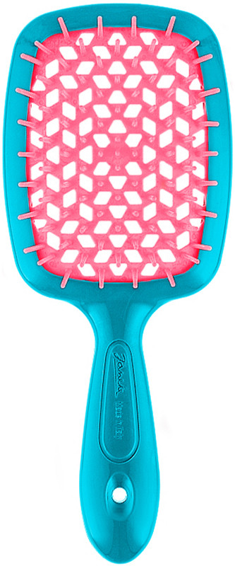 Щетка SUPERBRUSH SMALL бирюзовая с розовым Janeke на beauty-prof.com Щетка SUPERBRUSH SMALL бирюзовая с розовым Janeke