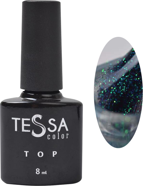 Топ для гель-лака c шиммером Shine Tessa, 8 мл