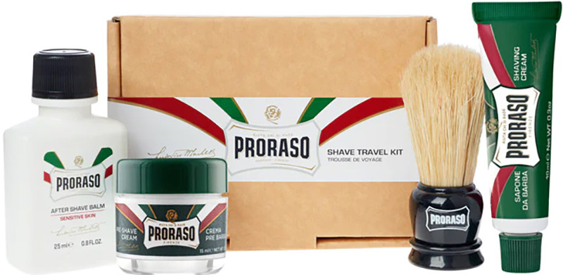 Набір для гоління дорожній Travel Shaving Kit Proraso