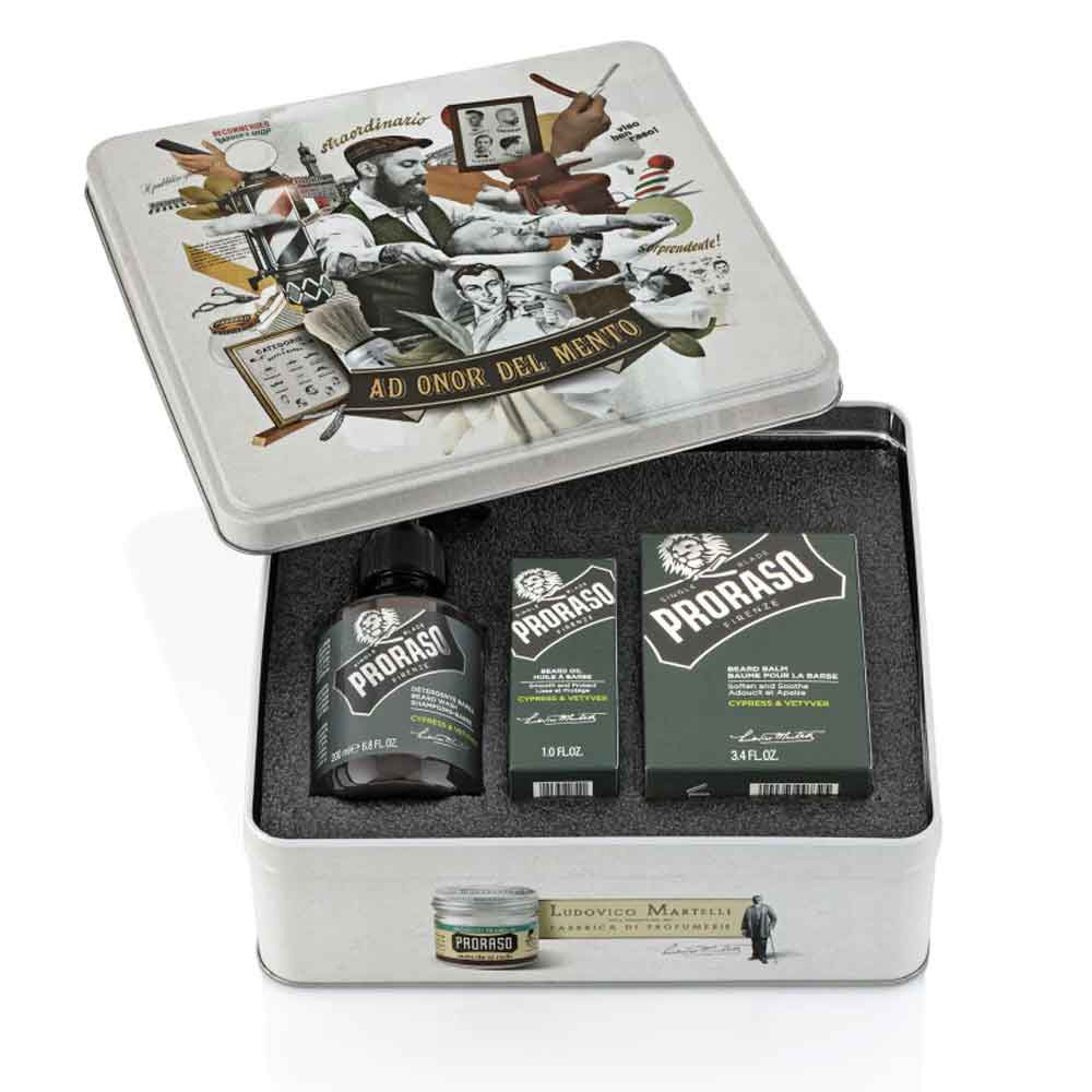 Набір для гоління Shaving Kit Cypress & Vetyver Proraso